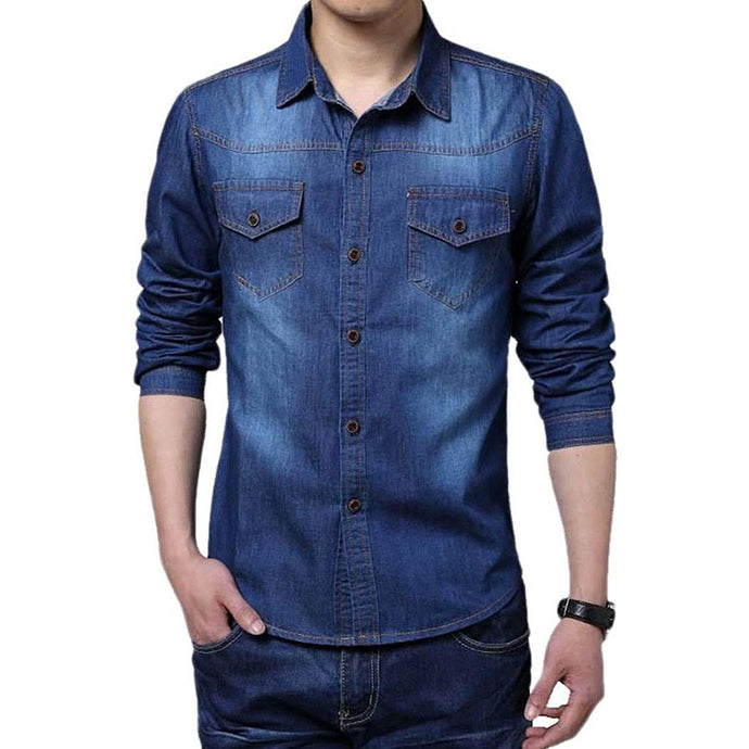 Highlander Men's Solid Casual MANDARIN COLLAR Shirt