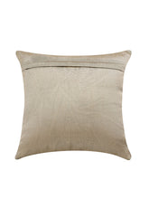 Pure Home and Living Brown Embroidered Square Cushion Cover