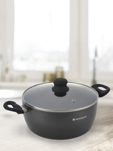 Wonderchef Black Premia Casserole with Lid