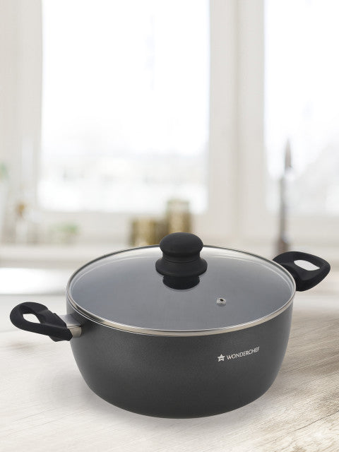 Wonderchef Black Premia Casserole with Lid