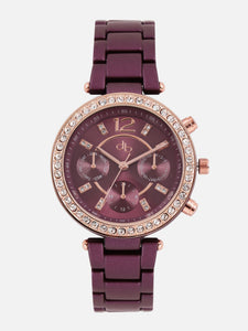 DressBerry Women Purple Analogue Watch