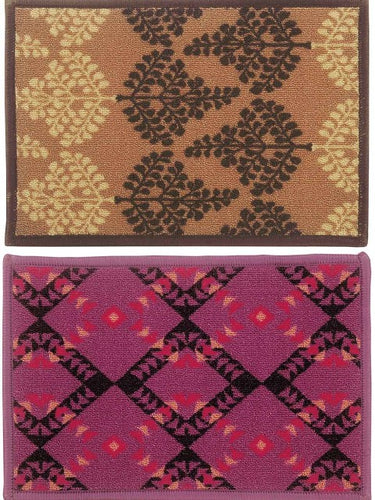 BIANCA Set of 2 Splender Woven Design Anti-skid Doormats