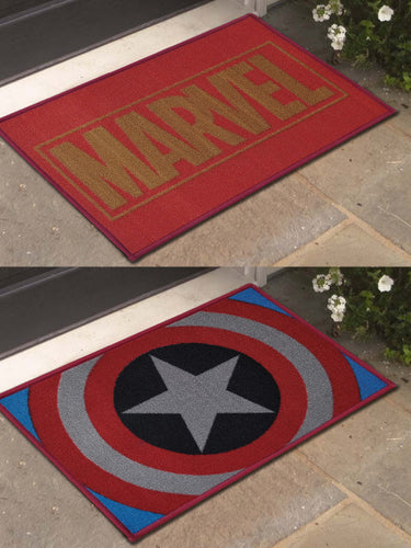 Marvel Set of 2 Printed DoorMats