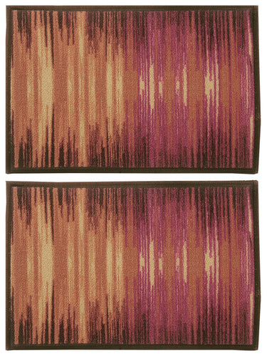 BIANCA Splender Set of 2 Woven Design Anti-Skid Doormats