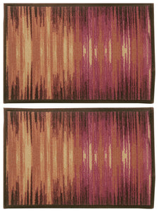 BIANCA Splender Set of 2 Woven Design Anti-Skid Doormats