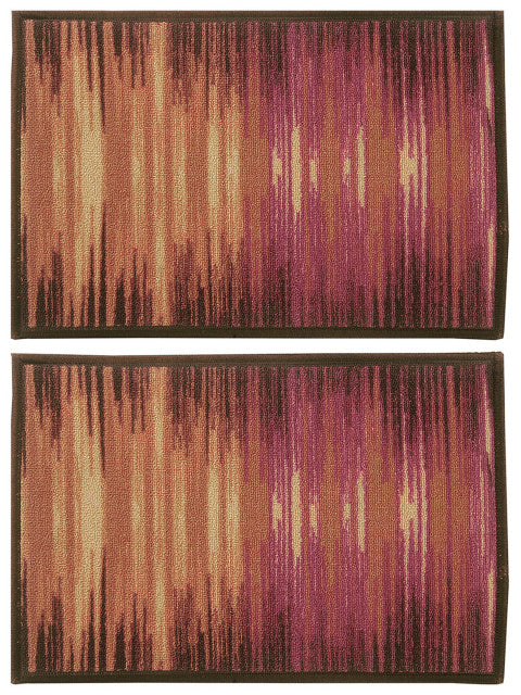 BIANCA Splender Set of 2 Woven Design Anti-Skid Doormats