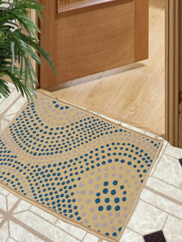 BIANCA Beige Splender Anti-skid Woven Design Doormat