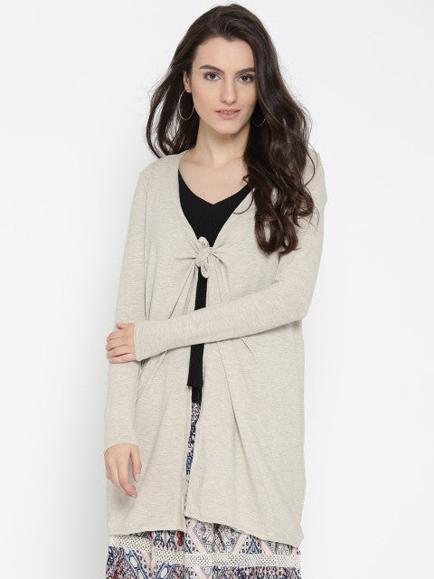 DressBerry Beige Longline Shrug