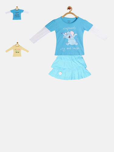 GKIDZ Girls Pack of 3 Clothing Set