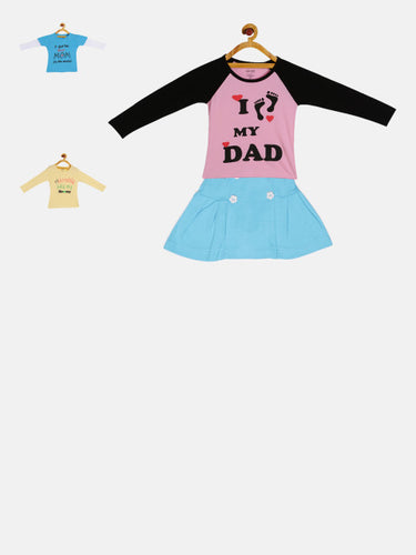 GKIDZ Girls Pack of 3 Clothing Set