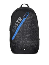 Roadster Unisex Black Brand Logo Backpack