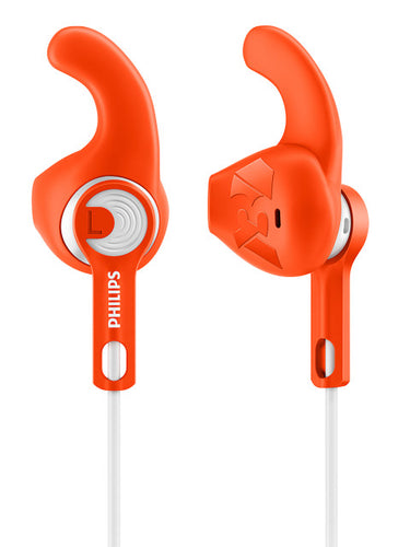 Philips Orange & White ActionFit Sports In-Ear Headphones
