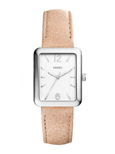 Fossil Women White & Brown Analogue Watch ES4243