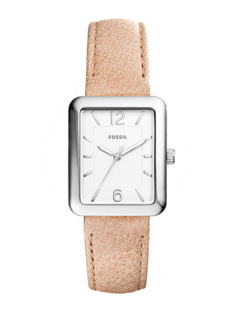 Fossil Women White & Brown Analogue Watch ES4243