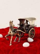 eCraftIndia Handcrafted Brass European Horse Cart