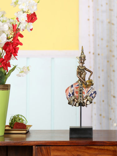 Athome by Nilkamal Bronze-Toned Buddha Showpiec