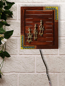 ExclusiveLane Brown Solid Bedside Wall or Ceiling Lamp