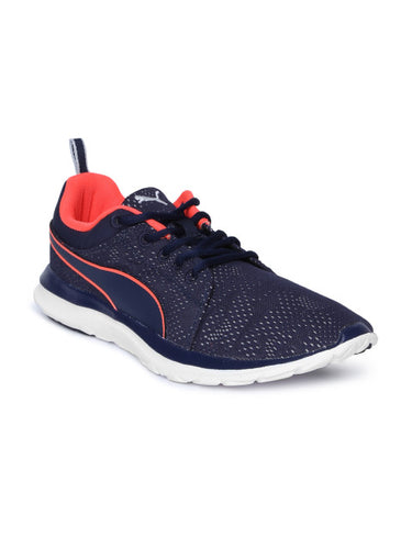 Puma Men Navy Flex Camo Mesh IDP Running Shoes