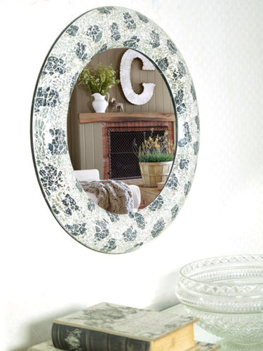 Venetian Design Silver Glass Wall Mirror