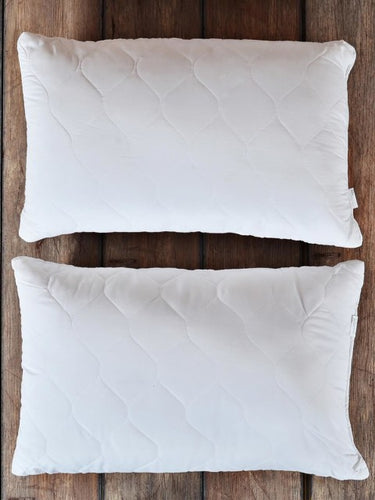 Portico New York Delight Set of 2 White Fibre Sleep Pillows