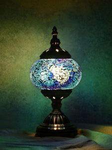 OddCroft Blue & Bronze Table Top Lamp
