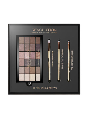 Makeup Revolution London HD Pro Eye Shadow & Brush Set