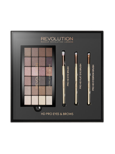 Makeup Revolution London HD Pro Eye Shadow & Brush Set