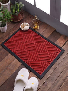 SWHF Premium Red Coir and Rubber Embossed Door Mat