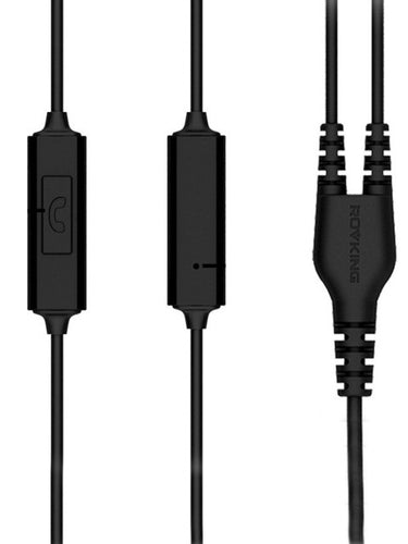Rovking Black & Blue In-Ear Wired V1 Mic Sports Earphones