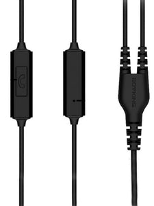 Rovking Black & Blue In-Ear Wired V1 Mic Sports Earphones