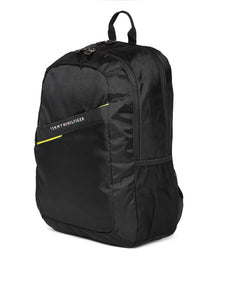 Tommy Hilfiger Unisex Black Solid Laptop Backpack